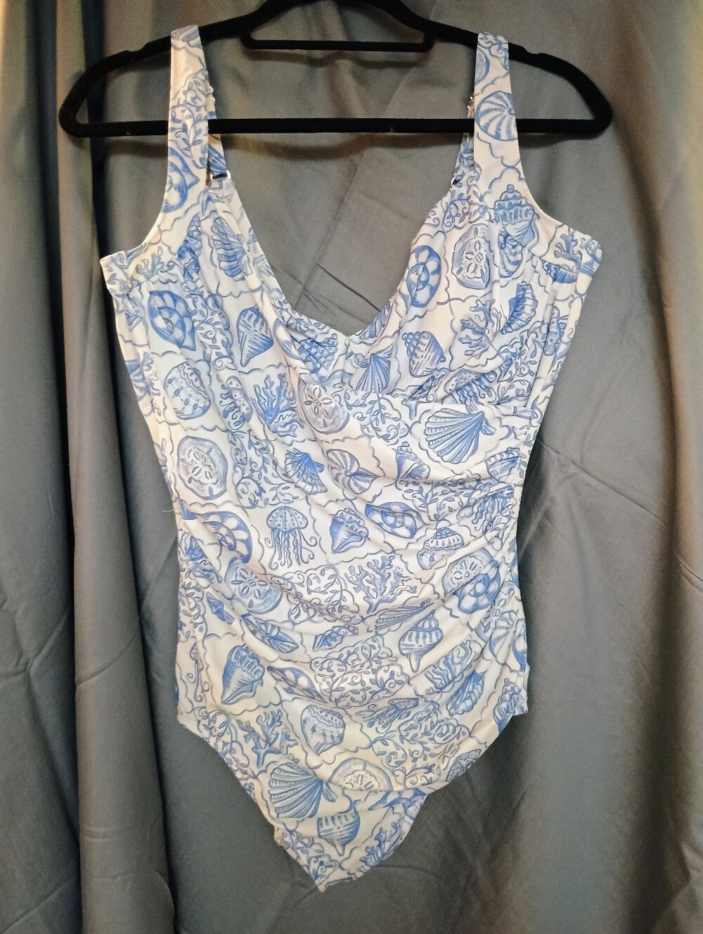 Miraclesuit x Talbots Sanibel One Piece Swimsuit Seashell Tiles 16